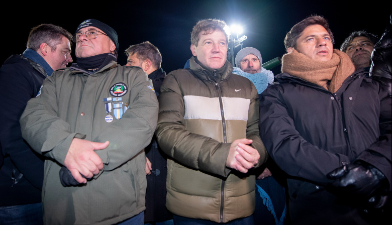 Kicillof en Malvinas: "La Patria no se vende"