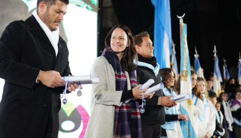 Más de 1.400 chicos de Vicente López realizaron la Promesa a la Bandera en Tecnópolis