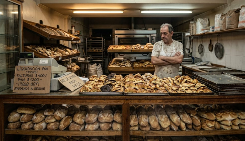 "Ya no alcanza ni para las facturas": panaderías en crisis con ventas desplomadas y 1.750 locales cerrados