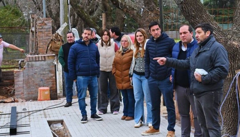 Recoulat supervisó obras educativas en Trenque Lauquen: “Buscamos escuelas más seguras y funcionales”