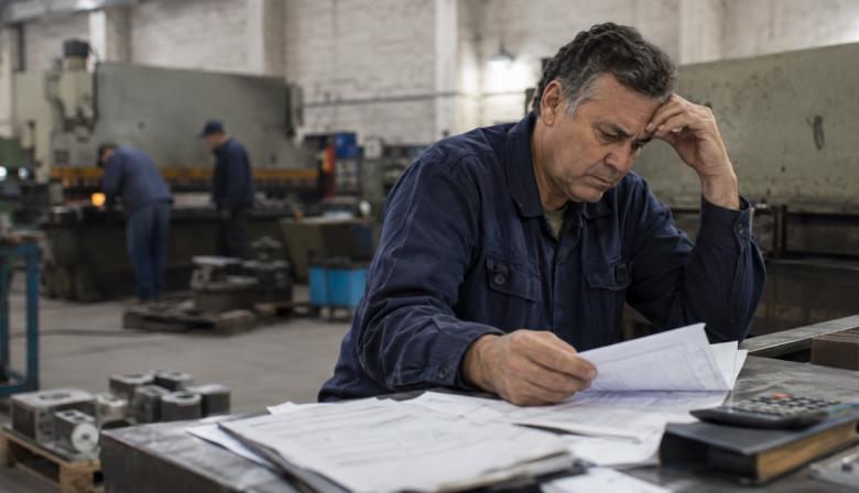 Una de cada cuatro pymes ya se atrasa con sus pagos y la producción cayó al nivel más bajo en siete años