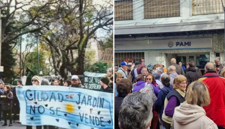 Tres de Febrero: resisten el cierre del PAMI y una obra de ocho pisos en Ciudad Jardín