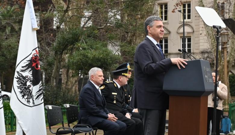 Jorge Macri reivindicó su política de “orden” durante un reconocimiento a policías