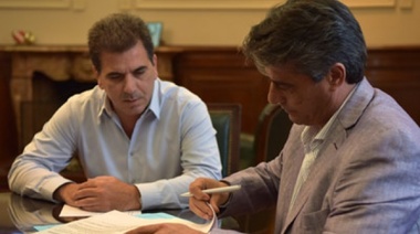 Ritondo y el intendente de Lobos firmaron acta acuerdo para la unificación de las Policías Comunal y Local en ese distrito