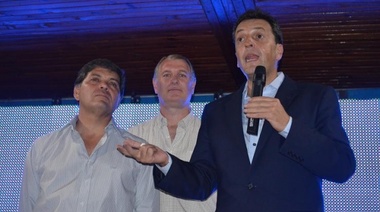 Sergio Massa visitó Tapalqué y lanzó la candidatura de Guillermo Díaz
