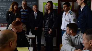 Vidal y Ferrari inauguraron el ciclo lectivo en la Unidad Penitenciaria Nº 13 de Junín