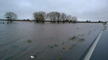Empieza a bajar el agua en General Villegas