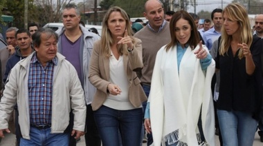 La gobernadora Vidal camina la Provincia acompañada de los candidatos de Cambiemos