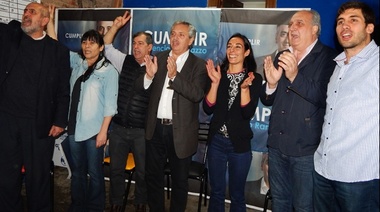 Alberto Fernández visitó La Plata para respaldar las listas de Cumplir