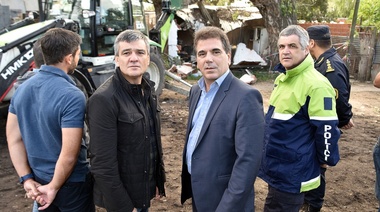 Ritondo supervisó el derrumbe del búnker de droga número 66