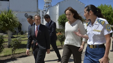 Vidal visitó los talleres de trabajo de la unidad penitenciaria de Olmos