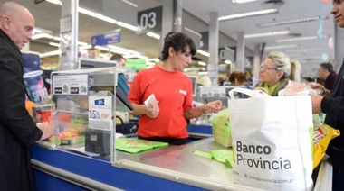 Vuelven los descuentos del 50% en supermercados para compras con tarjetas del Banco Provincia