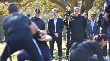 Ritondo supervisó el curso de entrenamiento continuo de la policía de la provincia