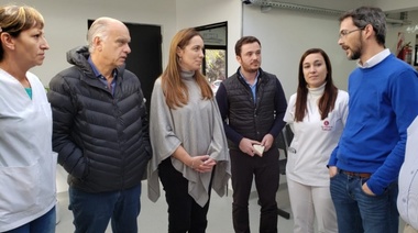 Vidal, Scarsi y Grindetti recorrieron obras de la red AMBA en Lanús