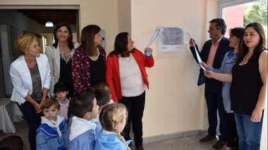 El intendente de Lobos inauguró la ampliación del Jardín Nº 906