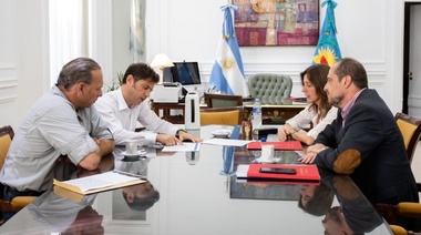 Kicillof recibió a Frederic y Berni