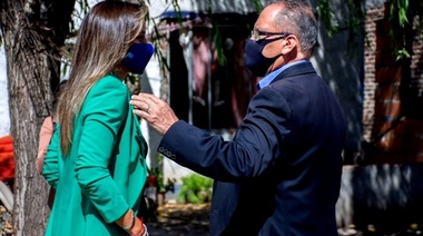 Malena Galmarini inauguró una importante obra en Ituzaingó