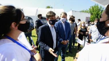 Kicillof, García y Cascallares recorrieron el operativo Mi Registro, Mi Barrio