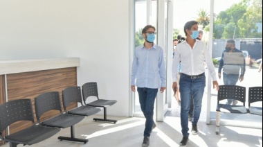 El Ministro Simone recorrió obras en Punta Indio