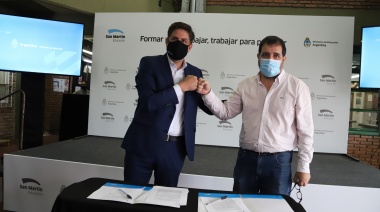 Trotta y Moreira presentaron las Becas Progresar Trabajo 2021 en San Martín