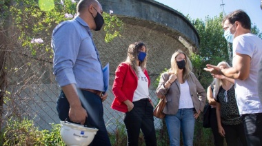 Malena Galmarini recorrió las obras que conectan el Barrio BASI a la red cloacal