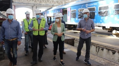 La vicegobernadora hizo una recorrida por los talleres ferroviarios de Mechita y ratificó el compromiso de asistir al sector productivo
