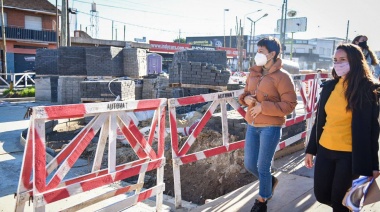 En Quilmes avanzan las obras de adecuación y puesta en valor del ingreso a Villa La Florida