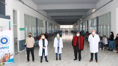 José C. Paz: Mario Ishii inauguró un nuevo centro de vacunación contra el coronavirus
