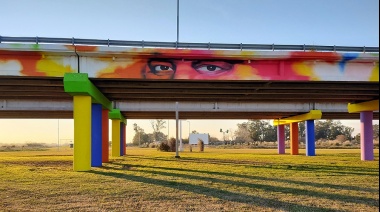 Los “héroes” de la pandemia fueron pintados en el mural más grande de la Provincia