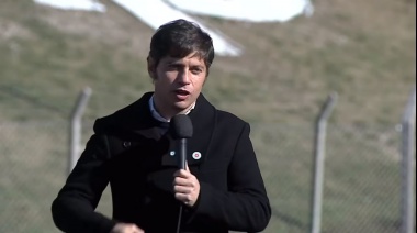 Axel Kicillof afirmó que "en toda la provincia tenemos obras estructurales en marcha"