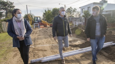 El intendente Gustavo Barrera recorrió más de 10 obras en marcha en Villa Gesell