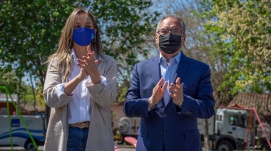 Ituzaingó: Malena Galmarini y Alberto Descalzo inauguraron una red de agua potable