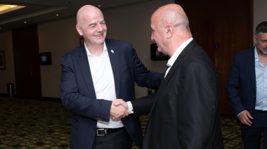 Nicolás Russo se reunió con el Presidente de la FIFA y le transmitió las problemáticas del fútbol argentino