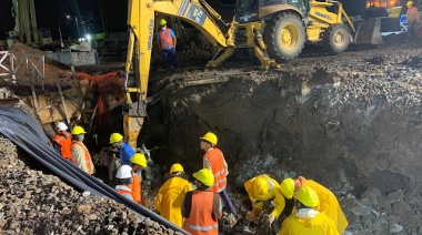 Almirante Brown: continúan las obras en el paso bajo nivel San Martín