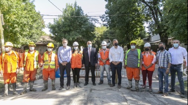 En Almirante Brown, Katopodis y Manzur inauguraron 13,2 km de nuevo pavimento