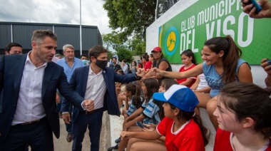 El Gobernador y el intendente de Pilar inauguraron un nuevo polideportivo municipal