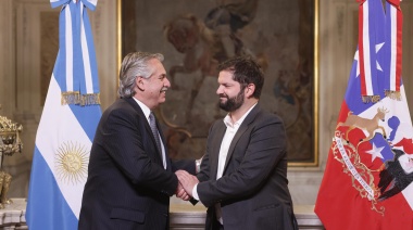 Alberto recibió a su par chileno, Gabriel Boric, y mantuvieron una reunión bilateral