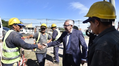Avanzan las obras de pavimentación y de gas en la localidad de Benavídez