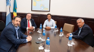 El senador Gribaudo se reunió con autoridades del Colegio de Magistrados de la Provincia