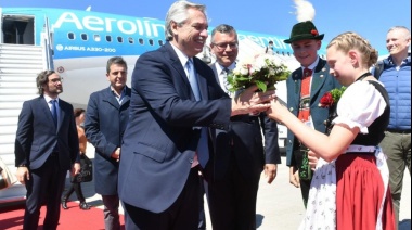 Alberto Fernández llegó a Múnich para participar de la cumbre del G7