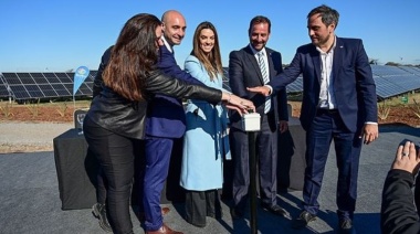Sujarchuk, Cabandié y Ramil inauguraron el primer Parque Solar de gestión municipal del país