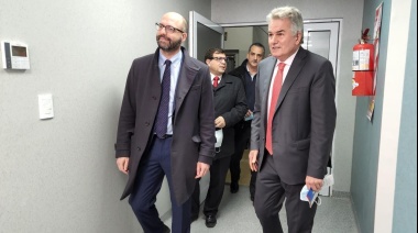 Bahía Blanca: Gay participó del acto de inauguración de las nuevas obras del Hospital Italia