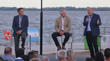 Alberto inauguró el nuevo Parque Costero de Punta Lara