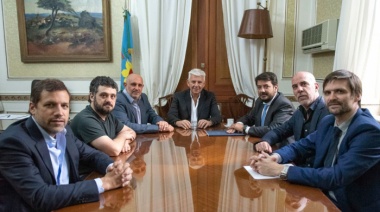 El ministro Mena se reunió con el presidente de la Cámara de Diputados y los bloques