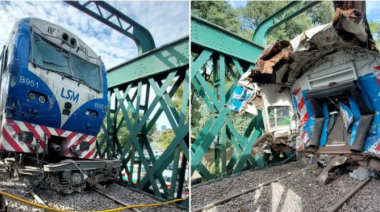 Un tren de la línea San Martín chocó con otra formación en Palermo: no hay víctimas fatales