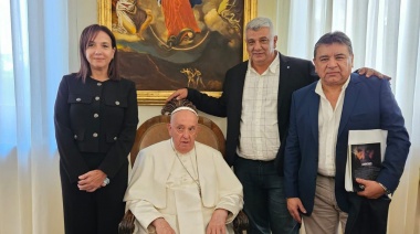 En busca de fortalecer acciones contra el hambre, UATRE visitó al Papa Francisco