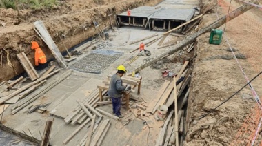 Avanza las obra hidráulica más grande de Mercedes