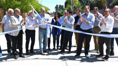 Nardini inauguró dos obras articuladas con el sector privado