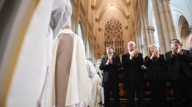 Kicillof participó de la Misa por el fallecimiento del Papa Francisco