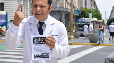 Peretta denunció que el polo farmacéutico de Lugano es una estafa